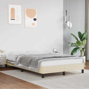 Bedframe 120x190 cm kunstleer crème