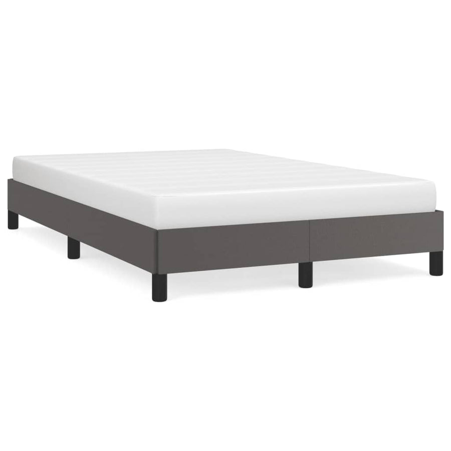 Bedframe kunstleer grijs 120x190 cm