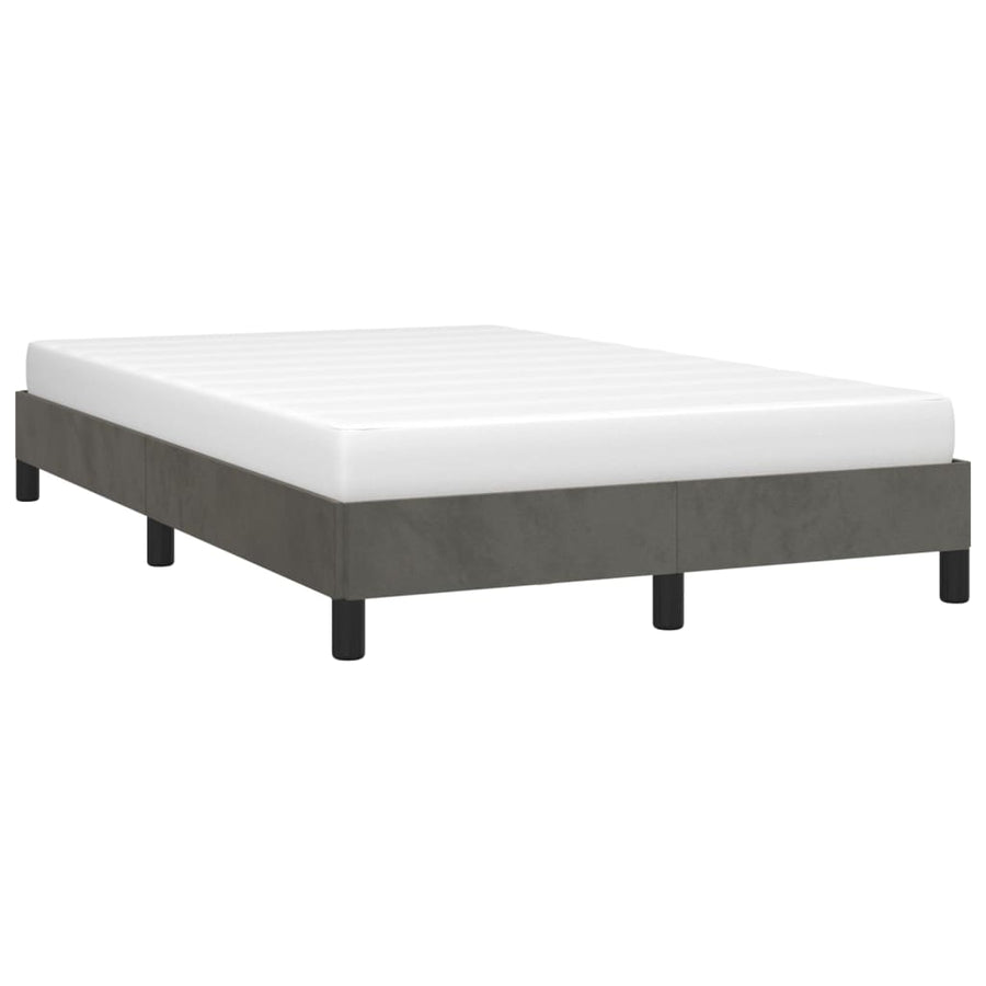Bedframe fluweel donkergrijs 120x190 cm