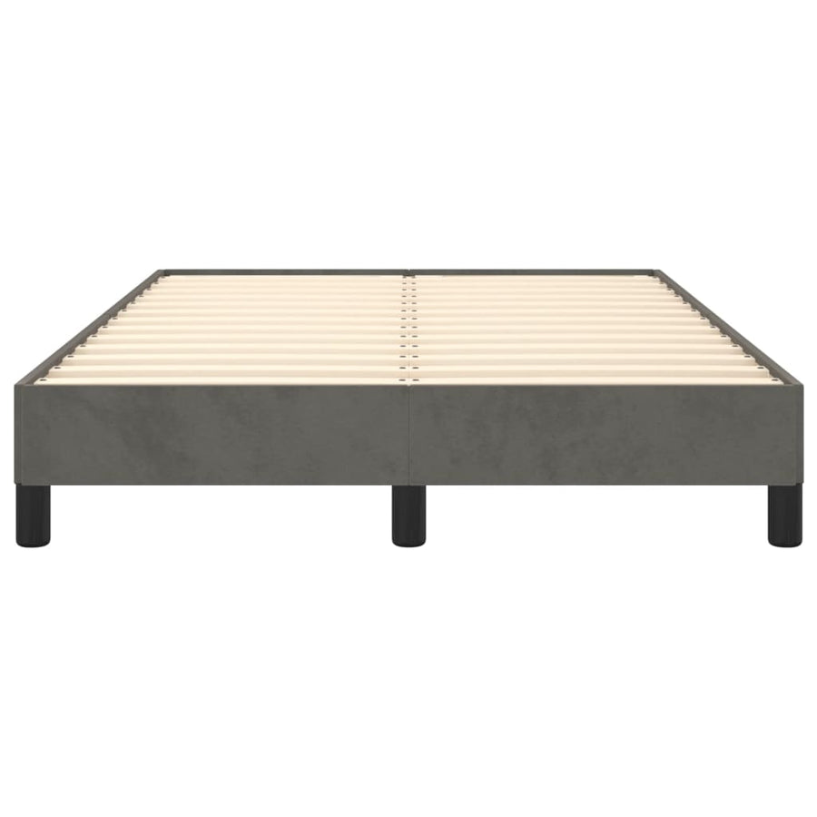 Bedframe fluweel donkergrijs 120x190 cm