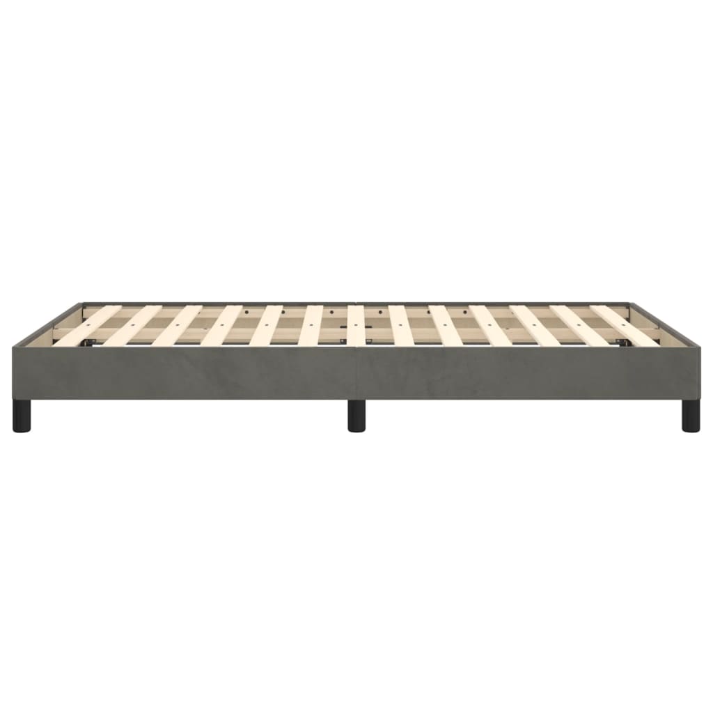 Bedframe fluweel donkergrijs 120x190 cm