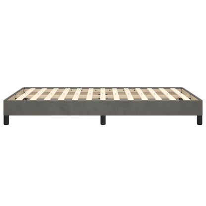 Bedframe fluweel donkergrijs 120x190 cm
