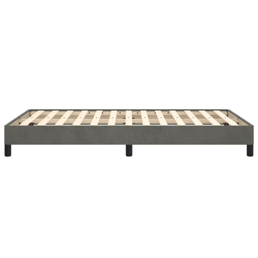 Bedframe fluweel donkergrijs 120x190 cm