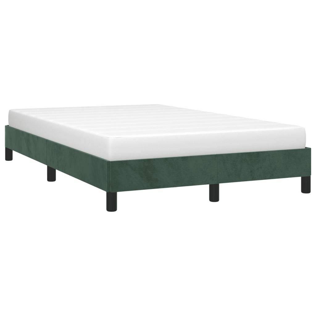 Bedframe fluweel donkergroen 120x190 cm