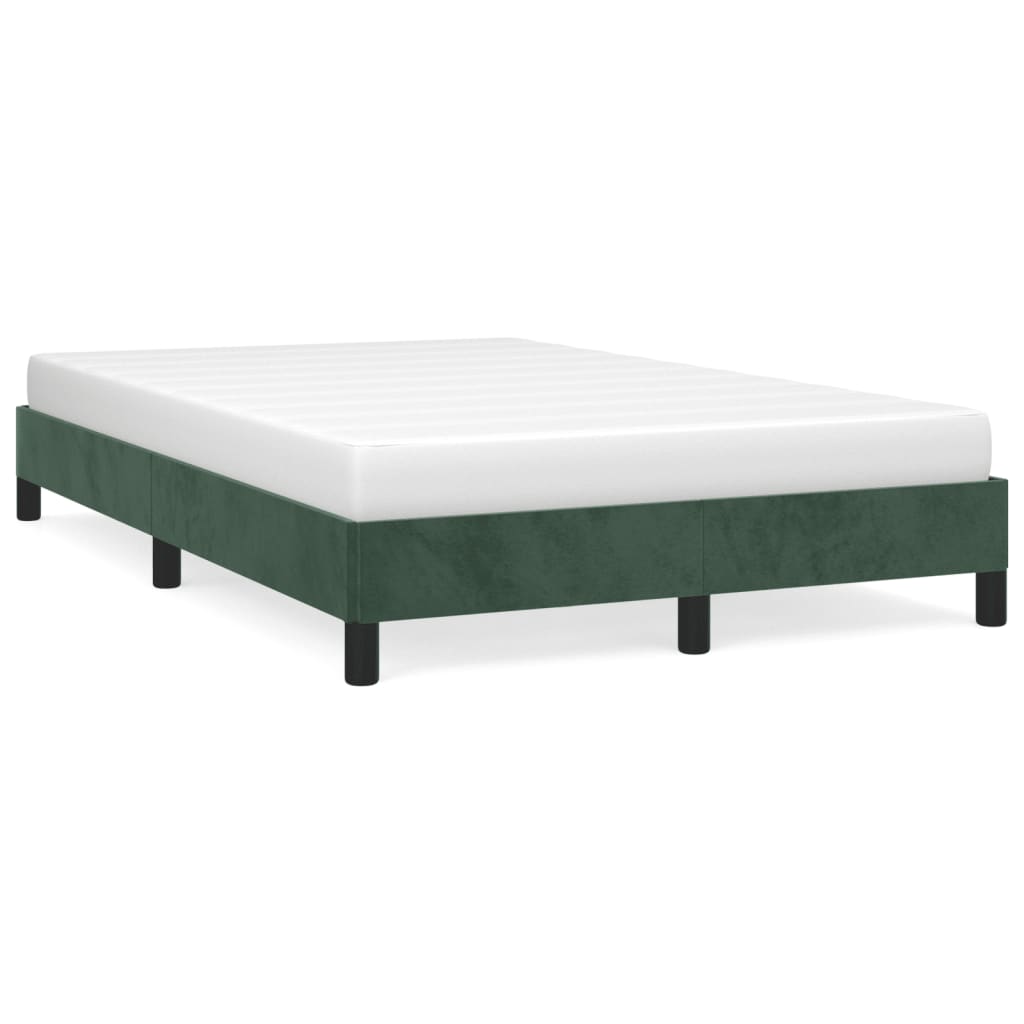 Bedframe fluweel donkergroen 120x190 cm