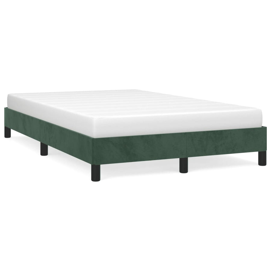 Bedframe fluweel donkergroen 120x190 cm