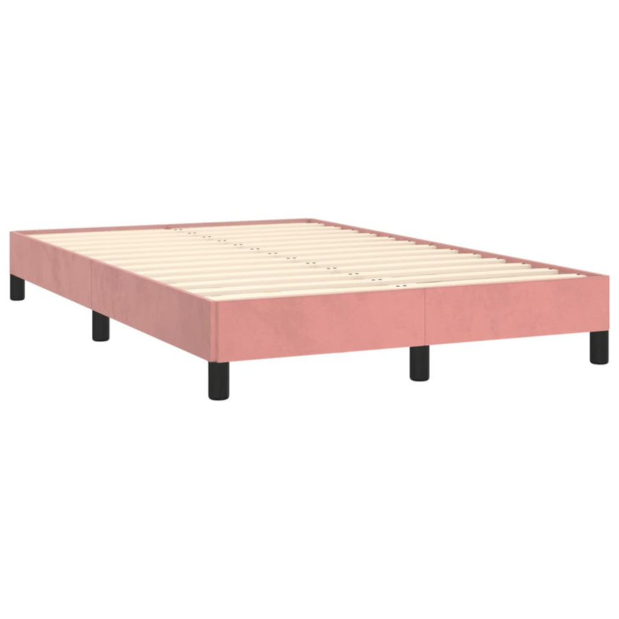 Bedframe fluweel roze 120x190 cm