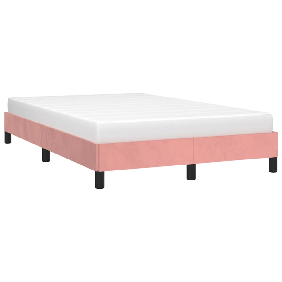 Bedframe fluweel roze 120x190 cm