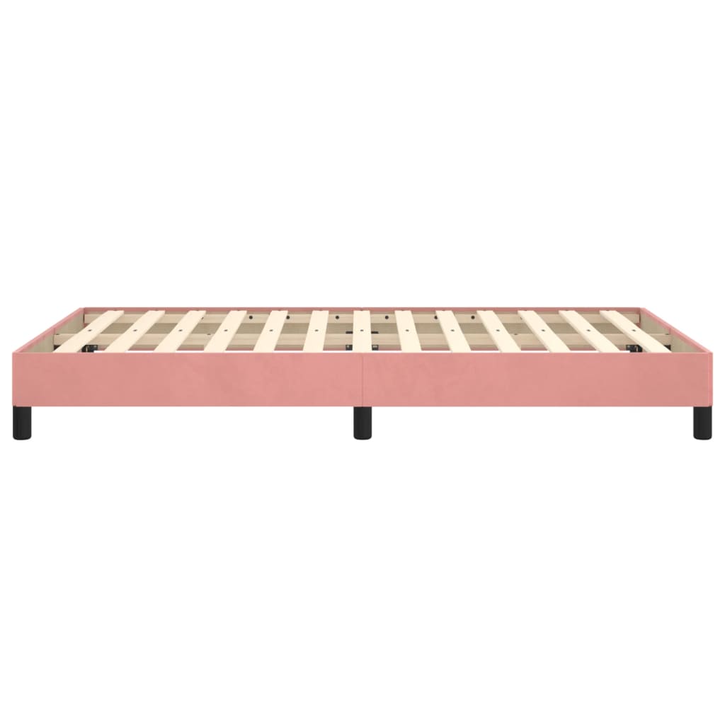 Bedframe fluweel roze 120x190 cm