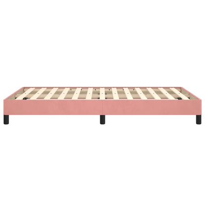 Bedframe fluweel roze 120x190 cm