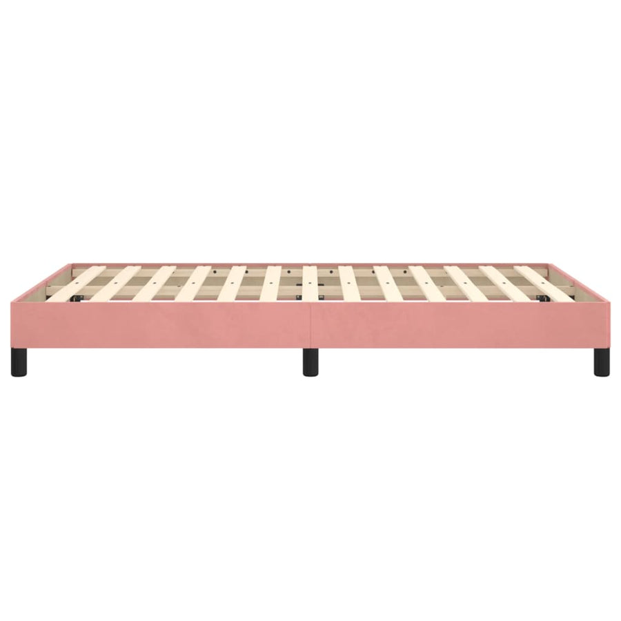 Bedframe fluweel roze 120x190 cm