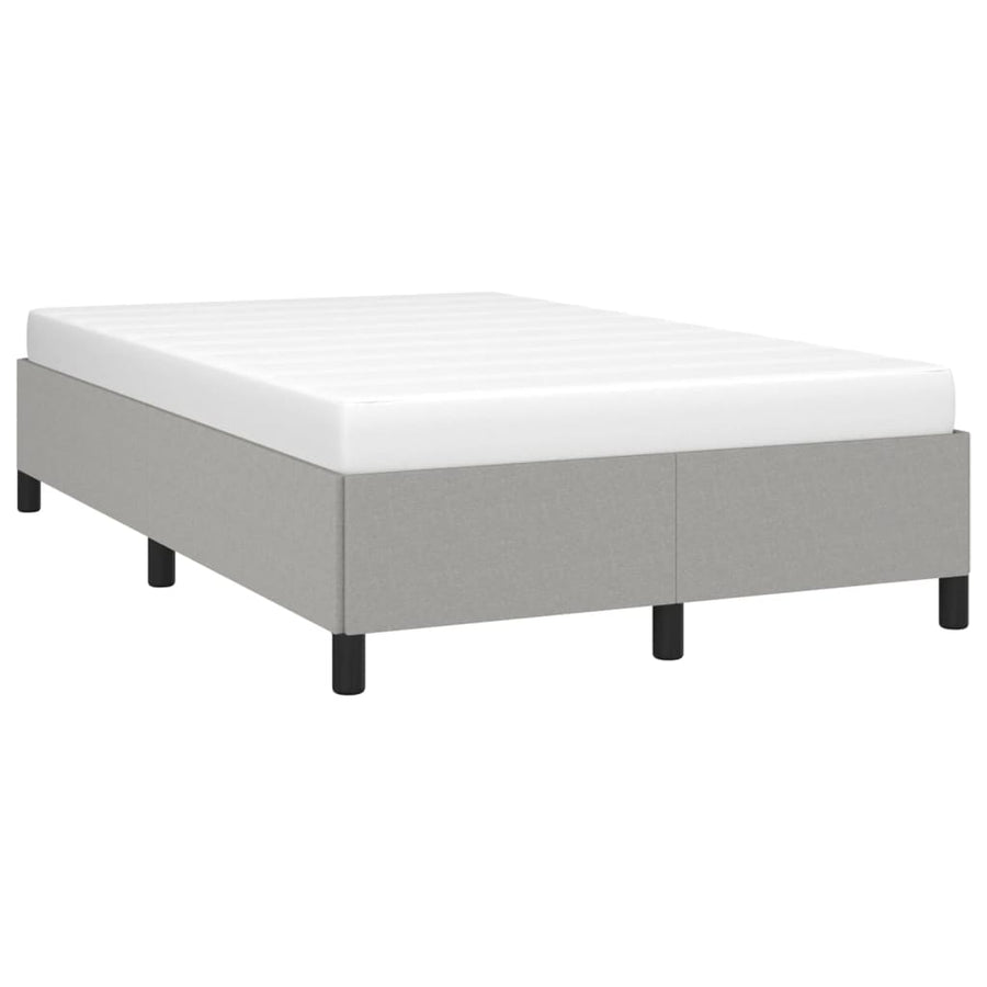 Bedframe stof lichtgrijs 120x190 cm