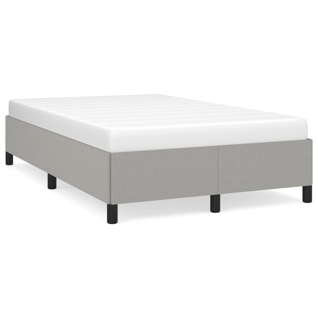 Bedframe stof lichtgrijs 120x190 cm