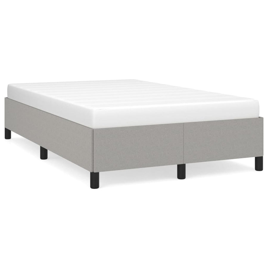 Bedframe stof lichtgrijs 120x190 cm