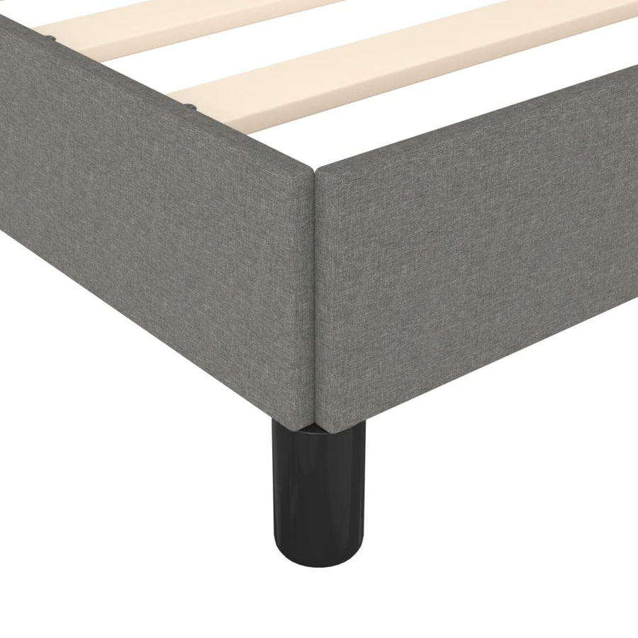 Bedframe stof donkergrijs 120x190 cm