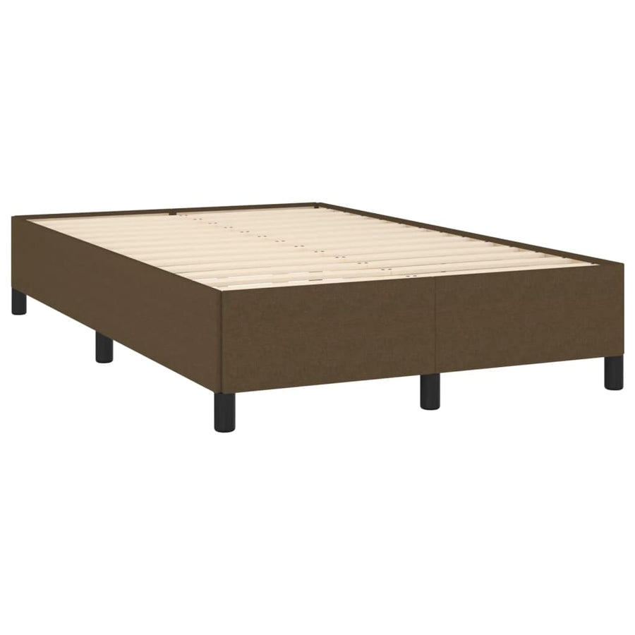 Bedframe stof donkerbruin 120x190 cm
