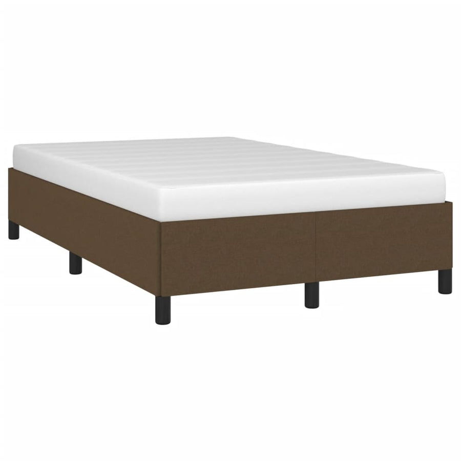 Bedframe stof donkerbruin 120x190 cm