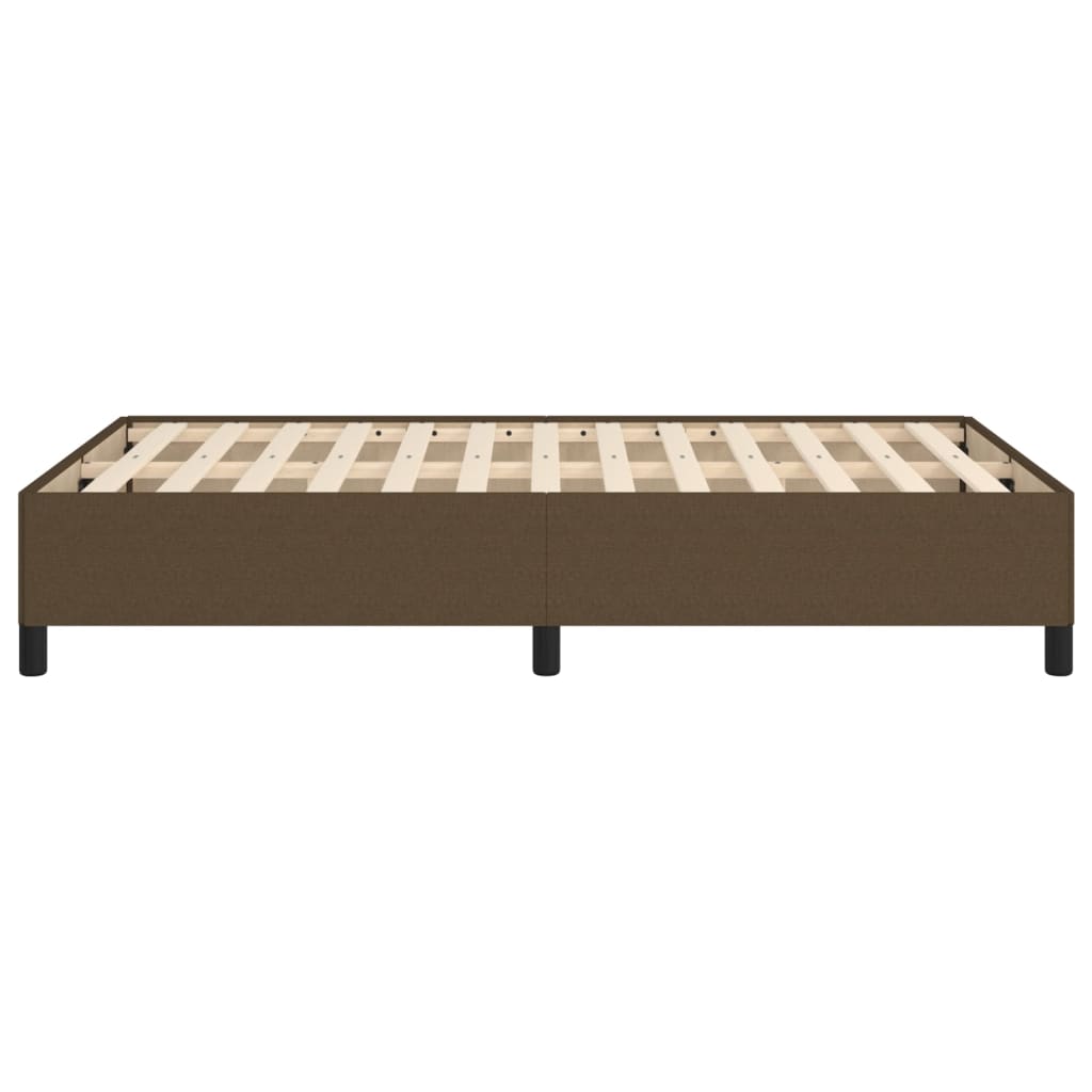 Bedframe stof donkerbruin 120x190 cm