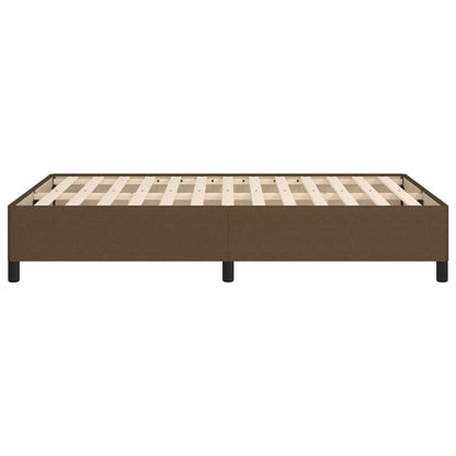 Bedframe stof donkerbruin 120x190 cm