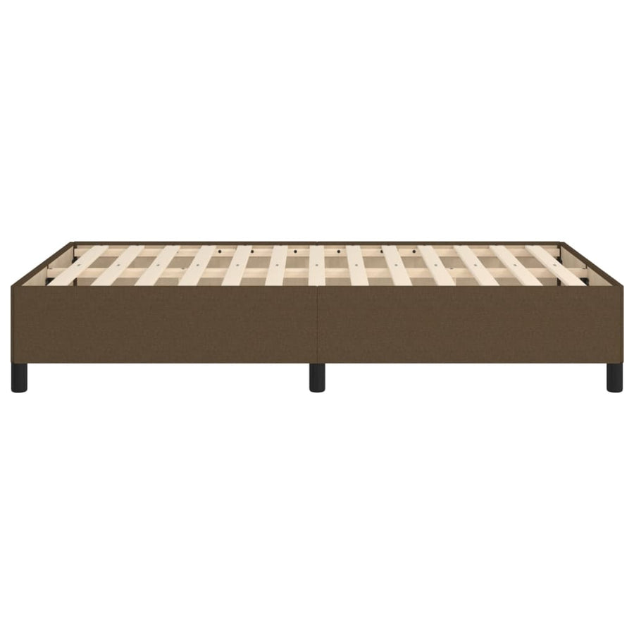 Bedframe stof donkerbruin 120x190 cm