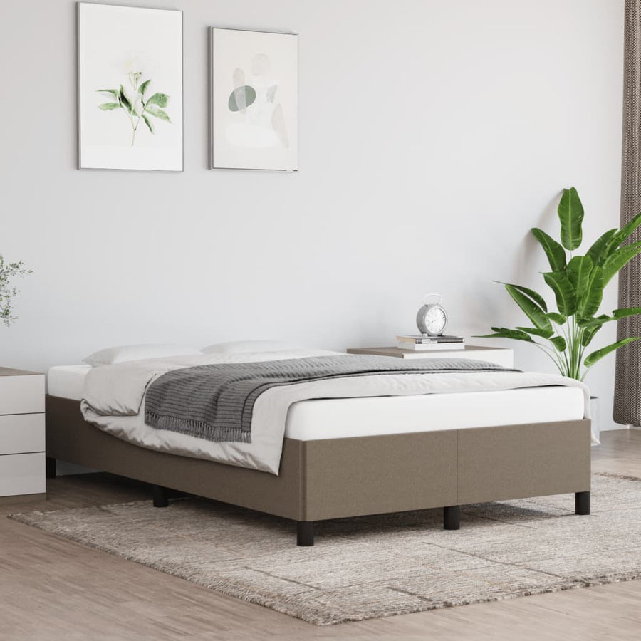 Bedframe stof taupe 120x190 cm