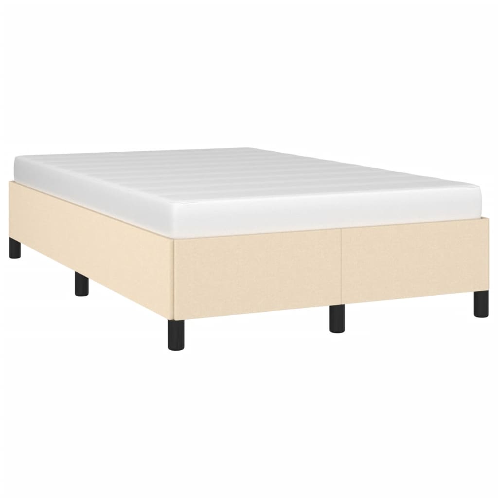 Bedframe stof crèmekleurig 120x190 cm