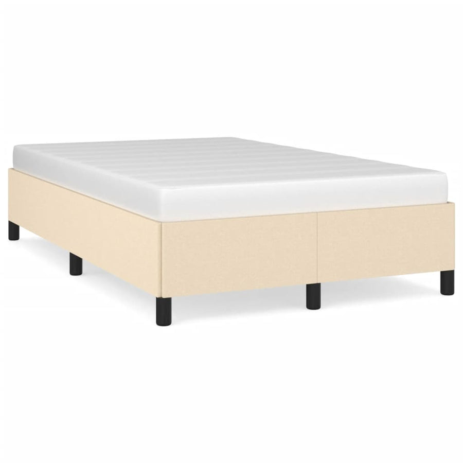 Bedframe stof crèmekleurig 120x190 cm
