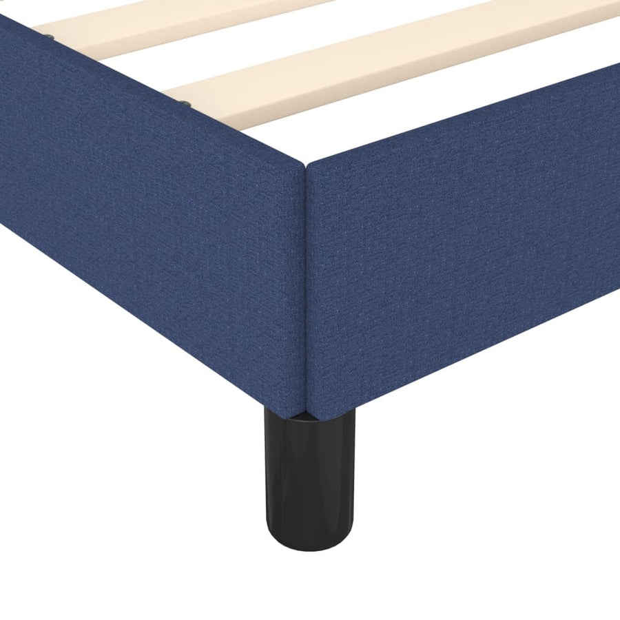 Bedframe stof blauw 120x190 cm