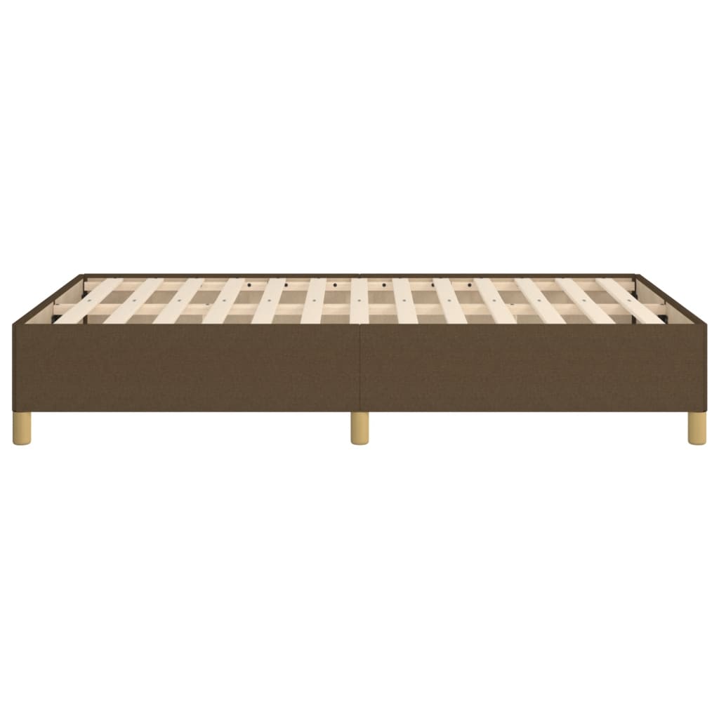 Bedframe stof donkerbruin 120x190 cm