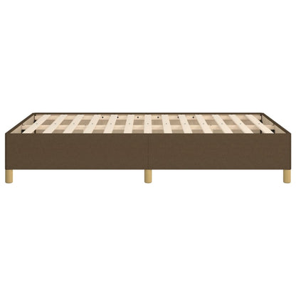 Bedframe stof donkerbruin 120x190 cm