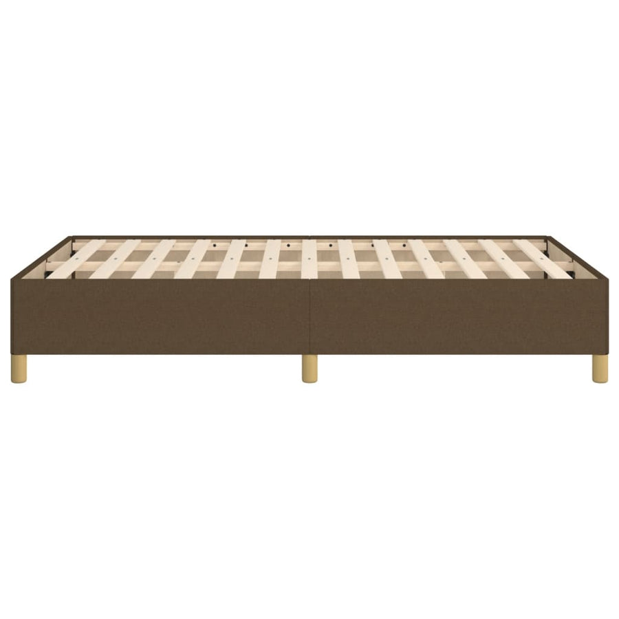Bedframe stof donkerbruin 120x190 cm
