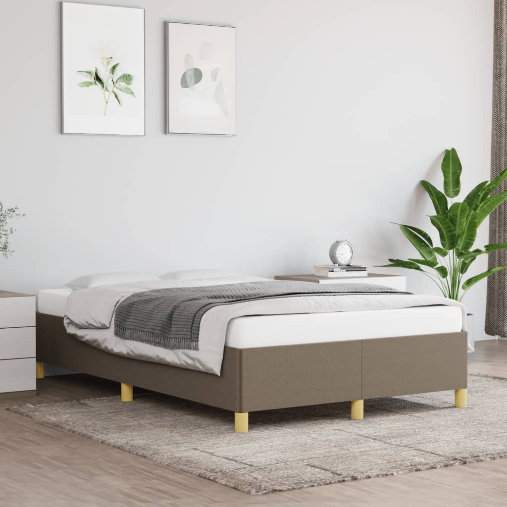 Bedframe stof taupe 120x190 cm