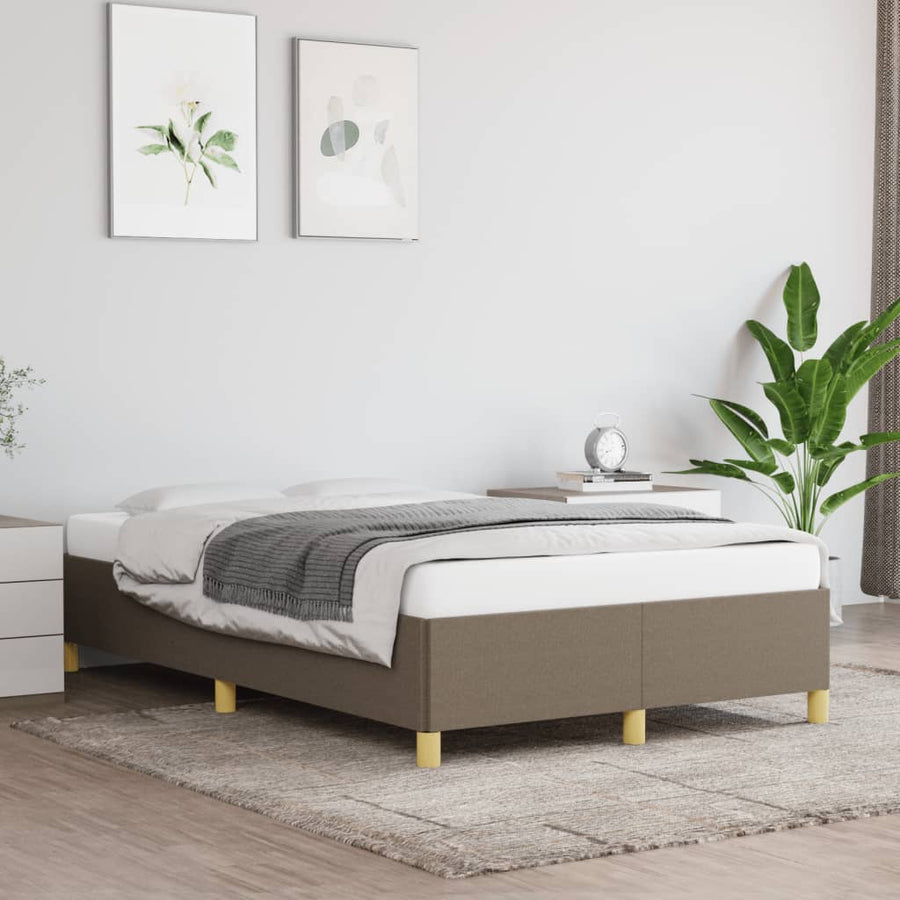 Bedframe stof taupe 120x190 cm