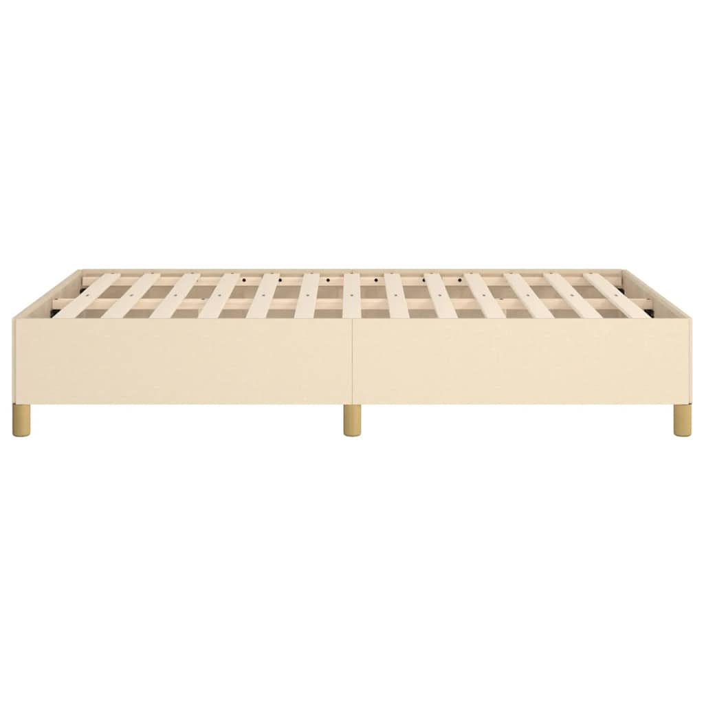 Bedframe Zonder Matras Stof Kleurig Crème 120 x 190 cm 35 cm