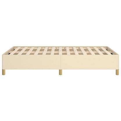 Bedframe Zonder Matras Stof Kleurig Crème 120 x 190 cm 35 cm