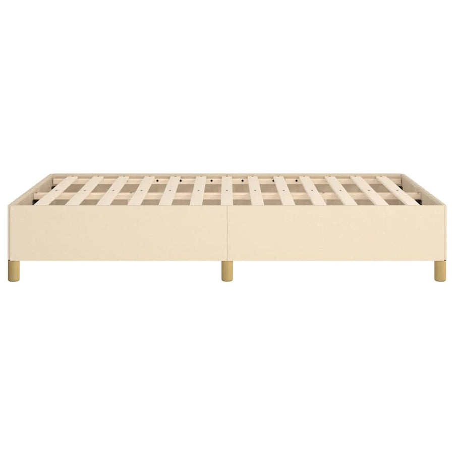 Bedframe Zonder Matras Stof Kleurig Crème 120 x 190 cm 35 cm