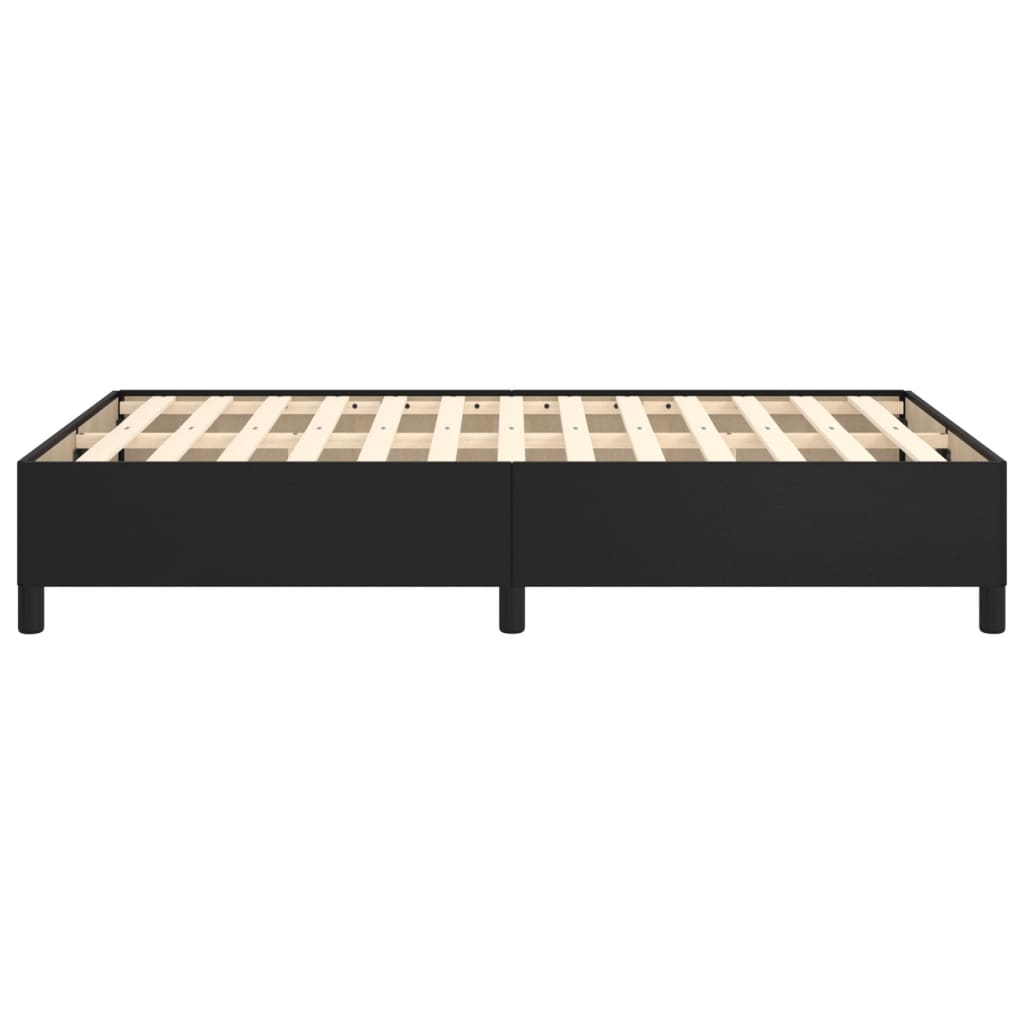 Bedframe kunstleer zwart 120x190 cm