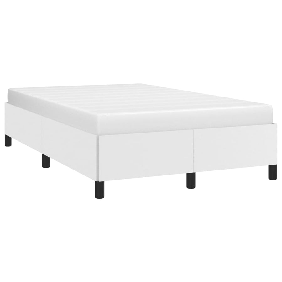 Bedframe kunstleer wit 120x190 cm