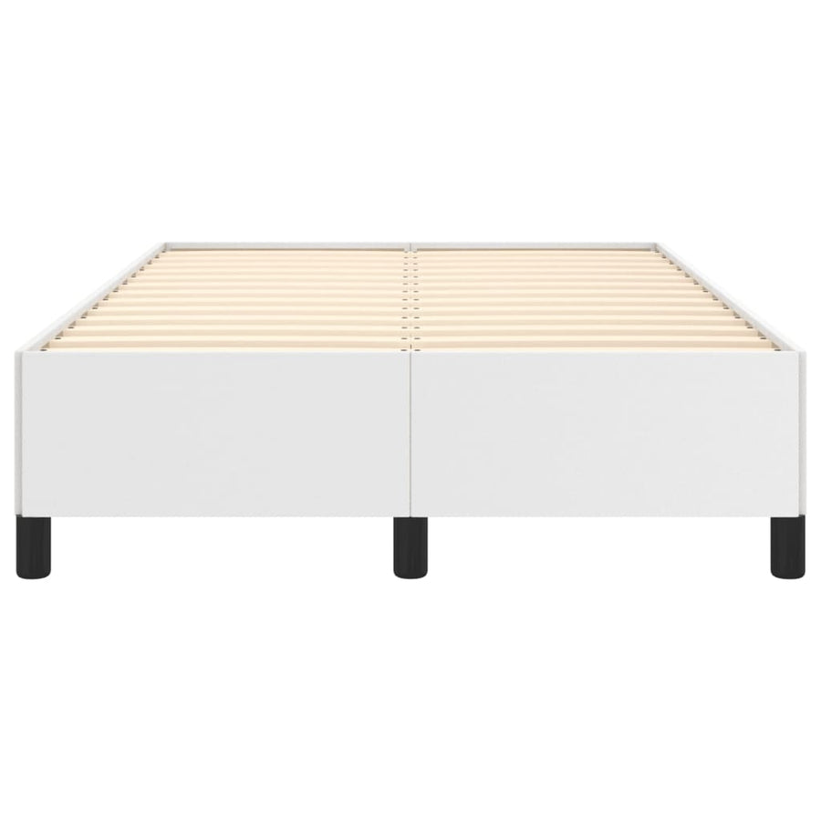 Bedframe kunstleer wit 120x190 cm