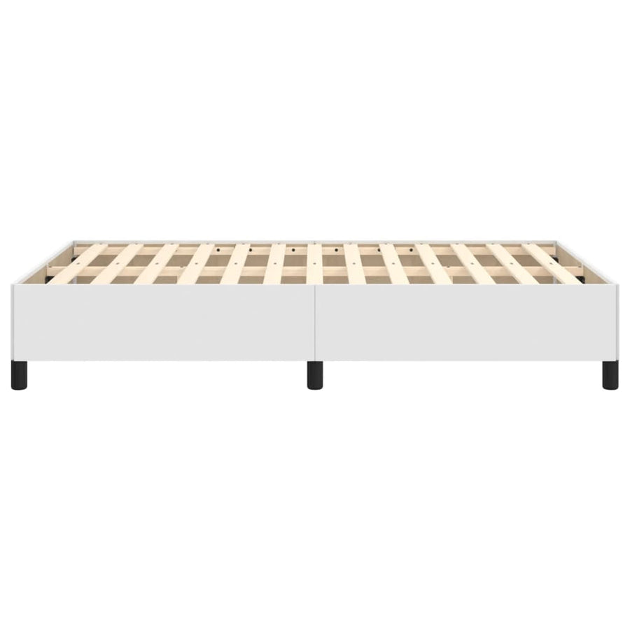 Bedframe kunstleer wit 120x190 cm