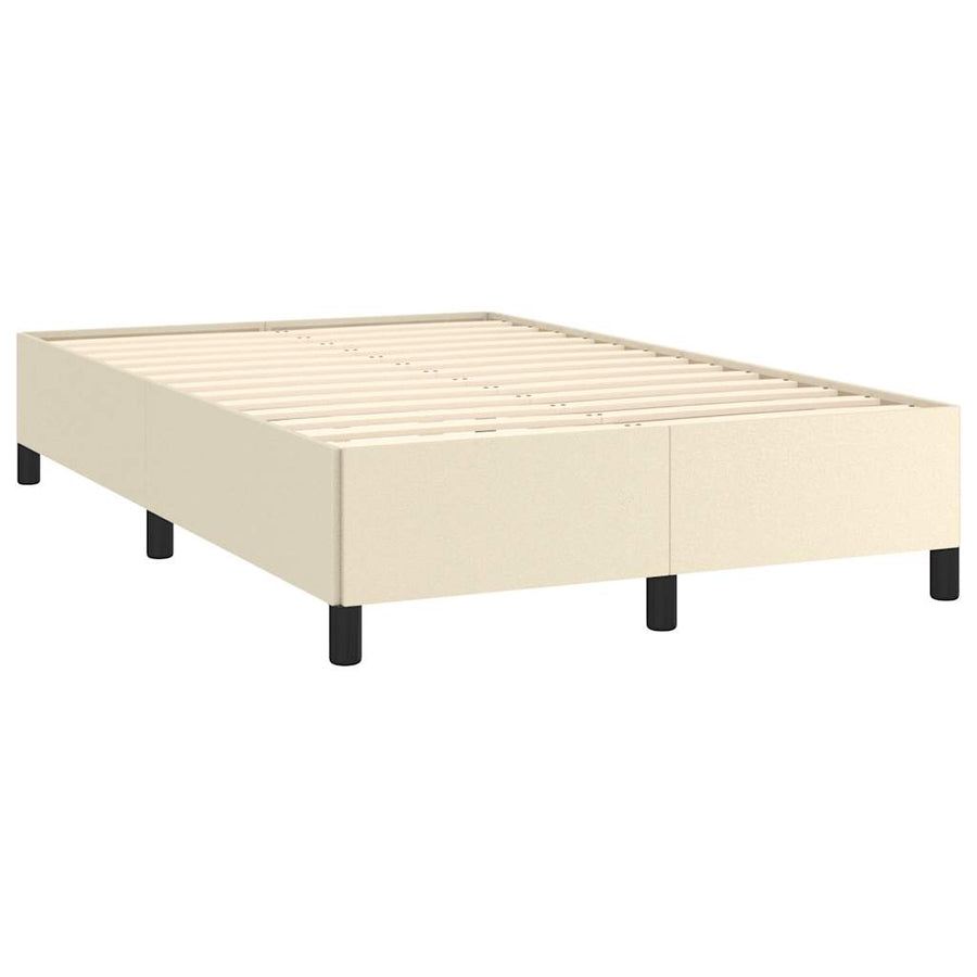 Bedframe zonder matras 120x190 cm kunstleer crème