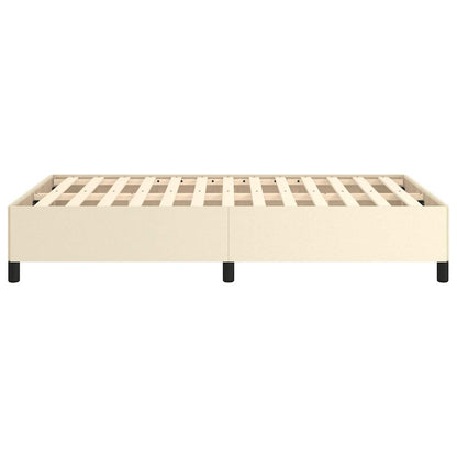 Bedframe zonder matras 120x190 cm kunstleer crème