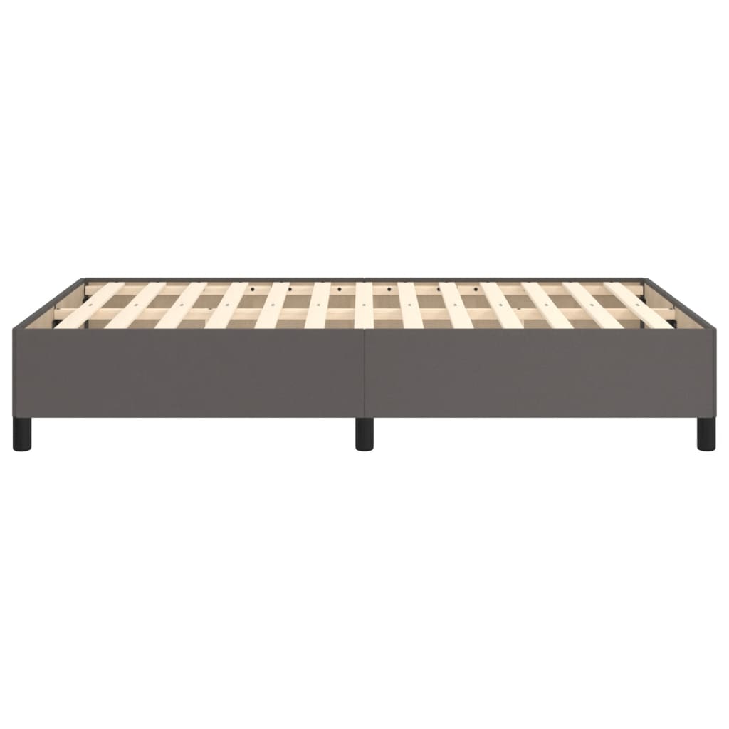 Bedframe kunstleer grijs 120x190 cm