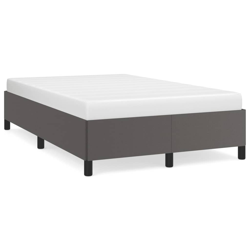 Bedframe kunstleer grijs 120x190 cm