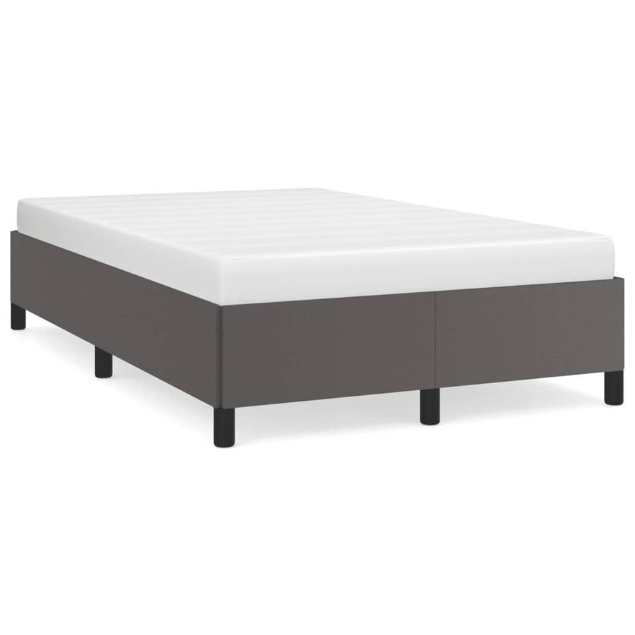 Bedframe kunstleer grijs 120x190 cm