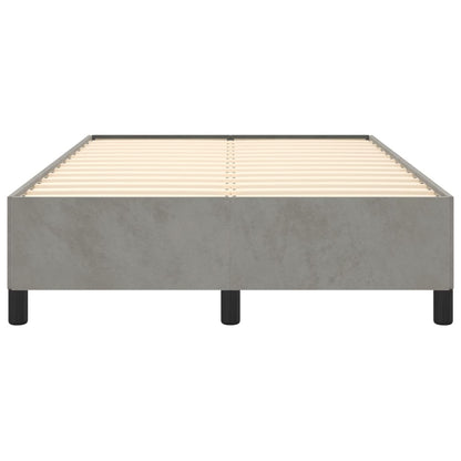 Bedframe fluweel lichtgrijs 120x190 cm