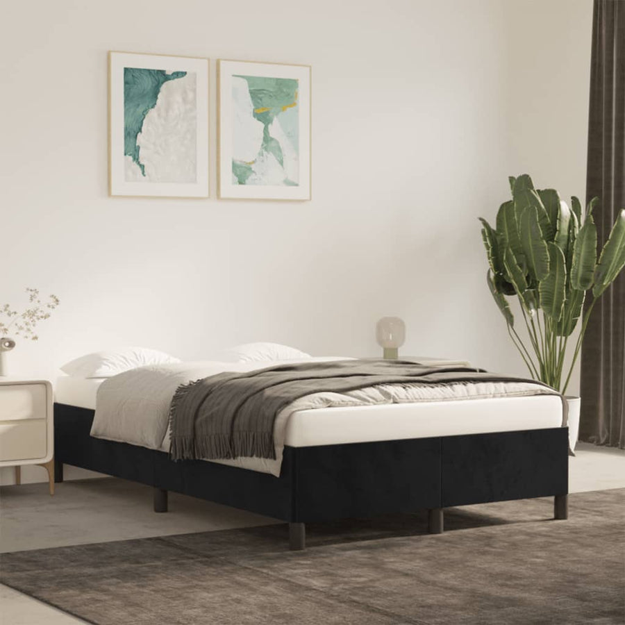 Bedframe fluweel zwart 120x190 cm