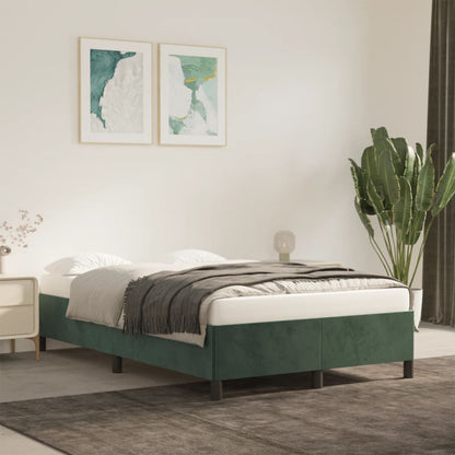 Bedframe fluweel donkergroen 120x190 cm