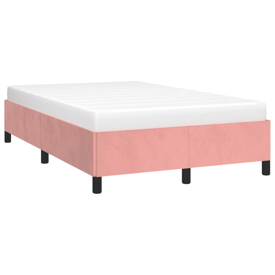 Bedframe fluweel roze 120x190 cm