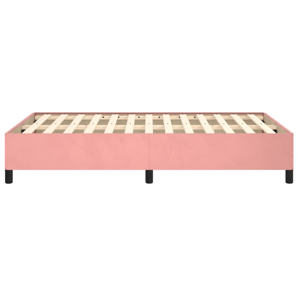 Bedframe fluweel roze 120x190 cm